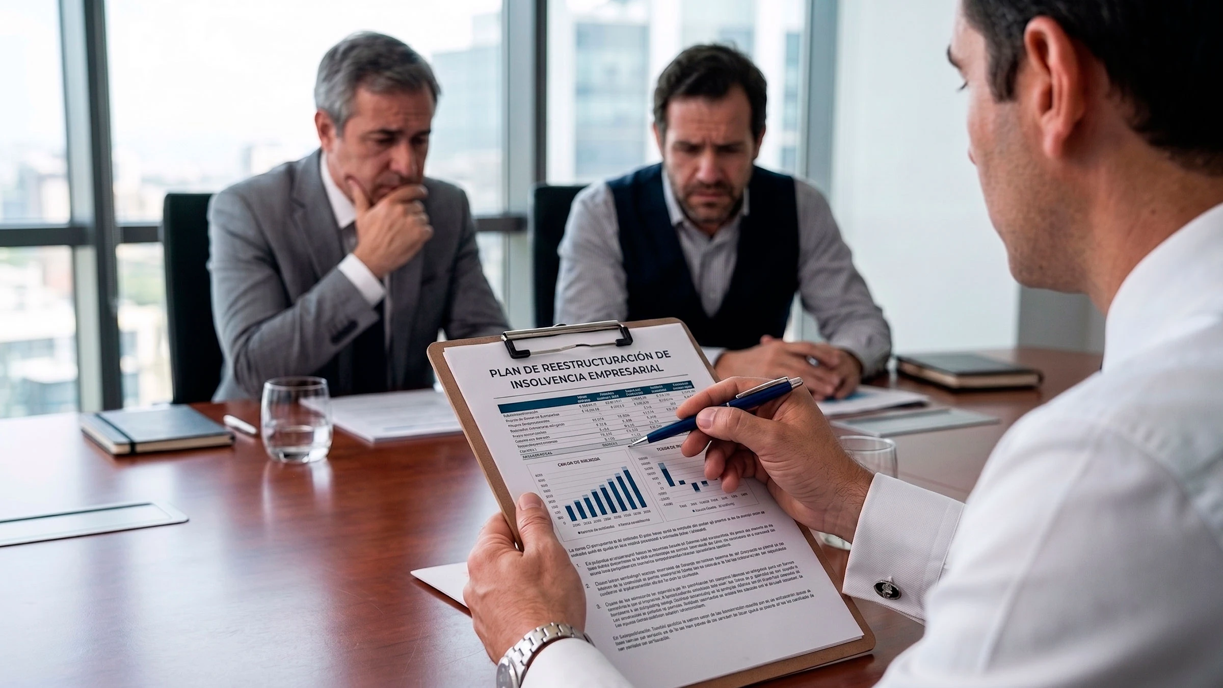 Análisis de documentación financiera y reorganización empresarial